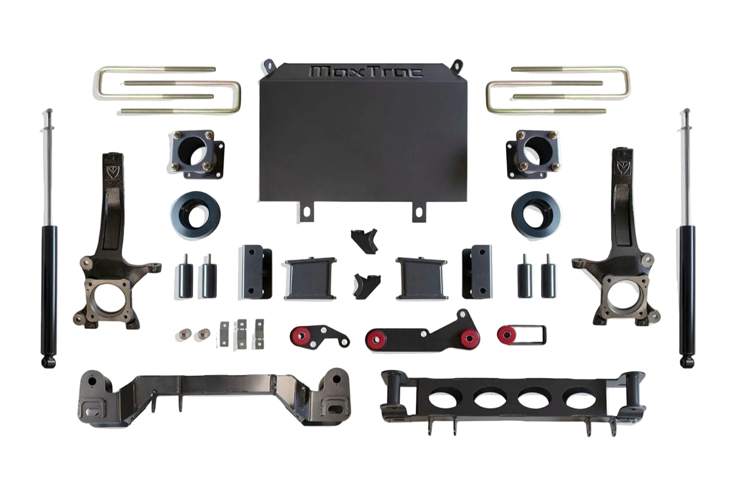 Complete suspension lift with rear shocks