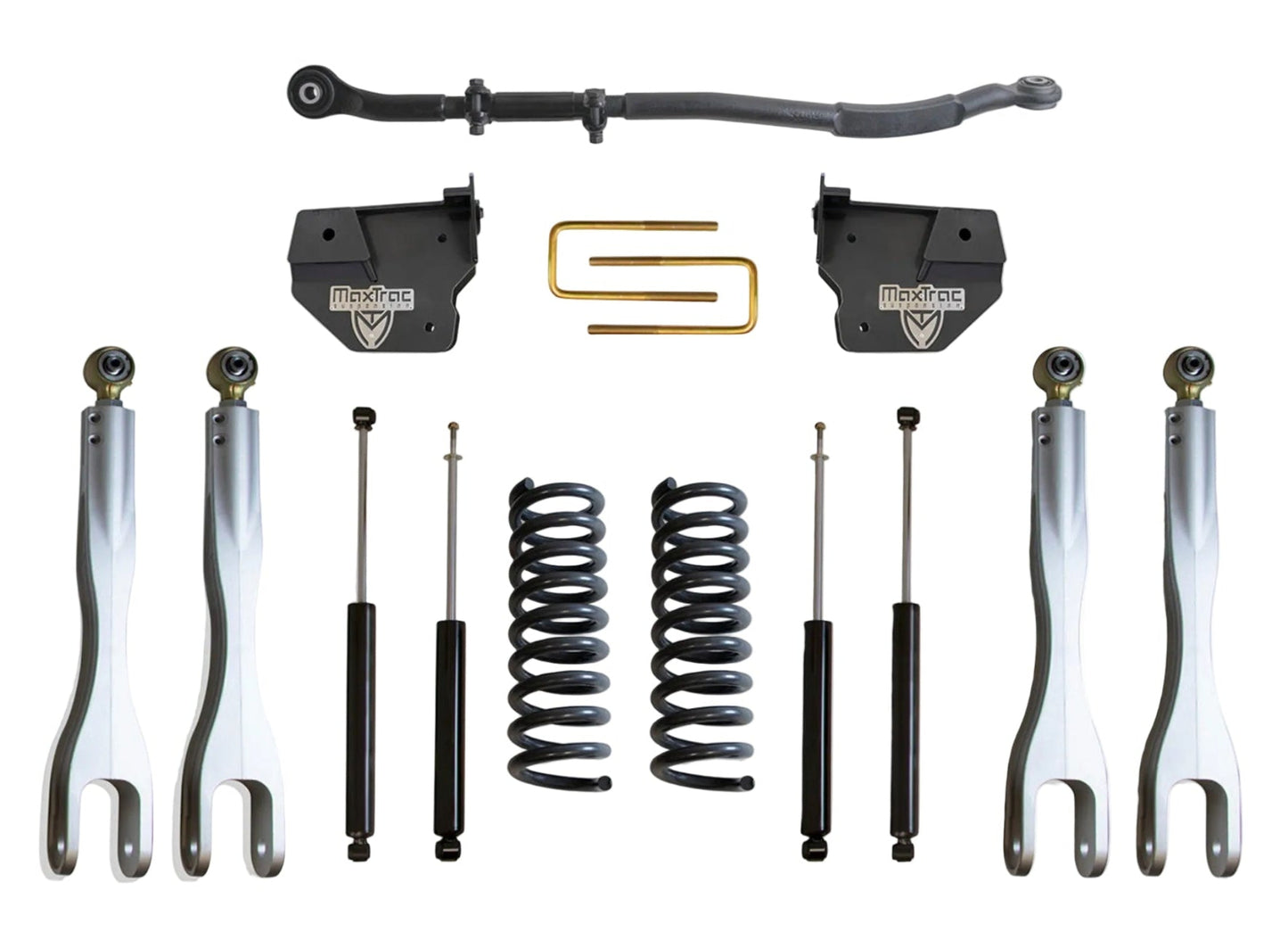 MaxTrac Ram 2500 lift kit with forged aluminum 4-links | Ram 2500 diesel 2.5 inch suspension lift kit | Max Trac K947225L lift kit