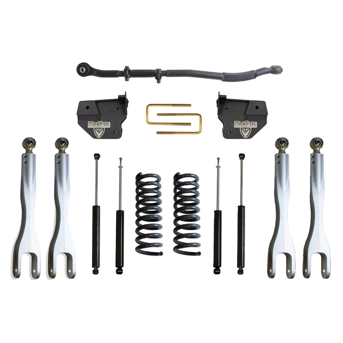MaxTrac Ram 2500 lift kit with forged aluminum 4-links | Ram 2500 diesel 2.5 inch suspension lift kit | Max Trac K947225L lift kit