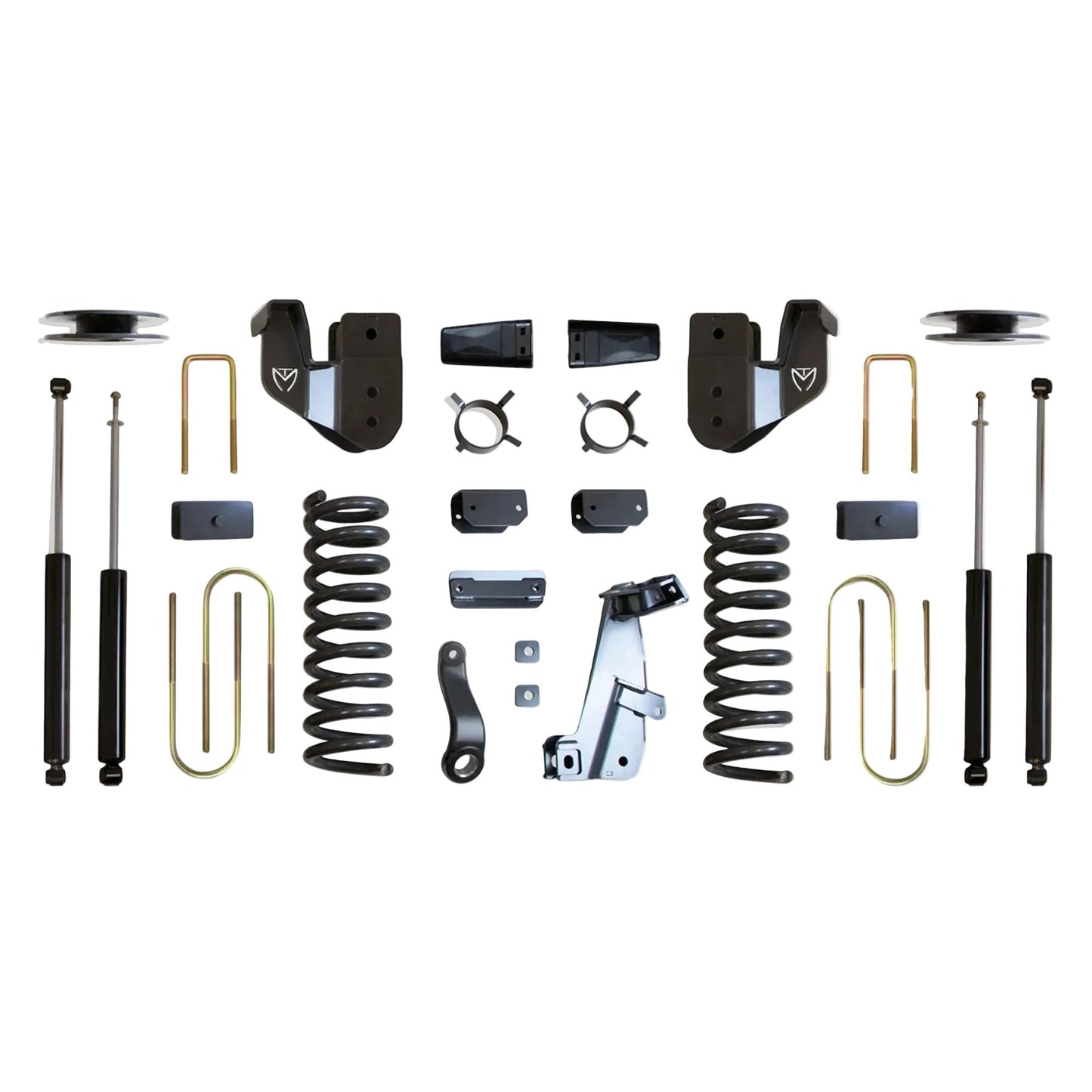 MaxTrac lift kit with diesel coils radius arm brackets and shocks | Max Trac Ram 3500 air ride suspension lift | Ram 3500 4 inch lift kit with MaxTrac shocks