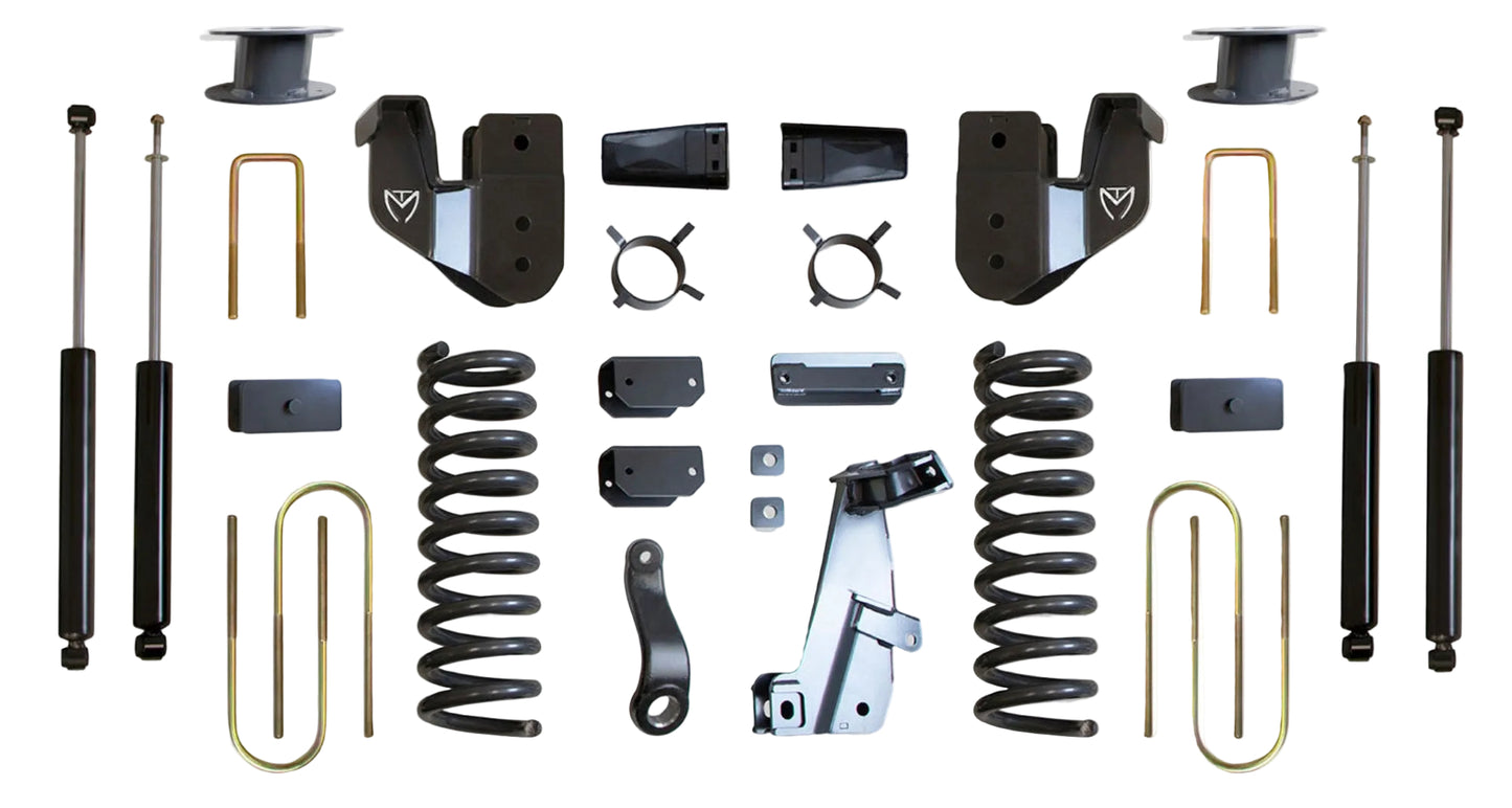 MaxTrac lift kit with diesel coils radius arm brackets and shocks | Max Trac Ram 3500 air ride suspension lift | Ram 3500 6 inch lift kit with MaxTrac shocks