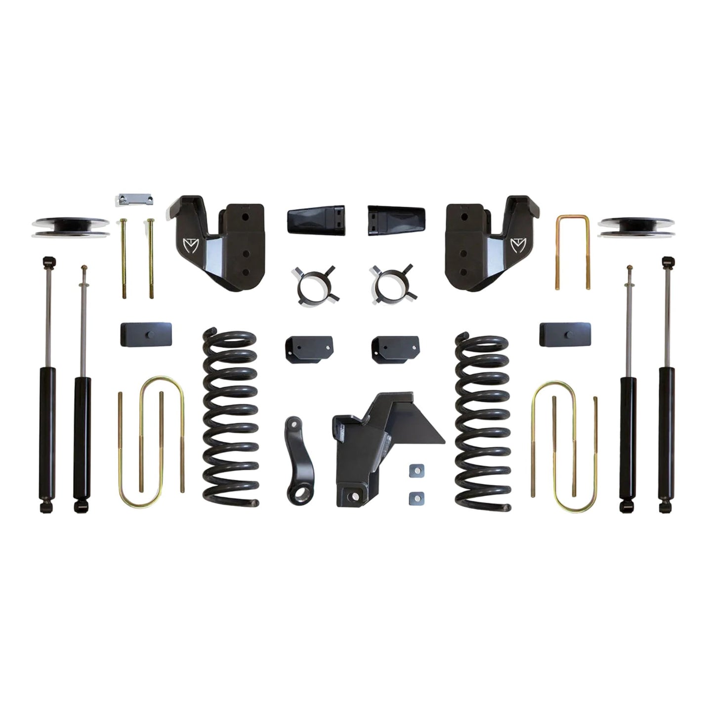 MaxTrac lift kit with diesel coils radius arm brackets and shocks | Max Trac Ram 3500 air ride suspension lift | Ram 3500 4 inch lift kit with MaxTrac shocks
