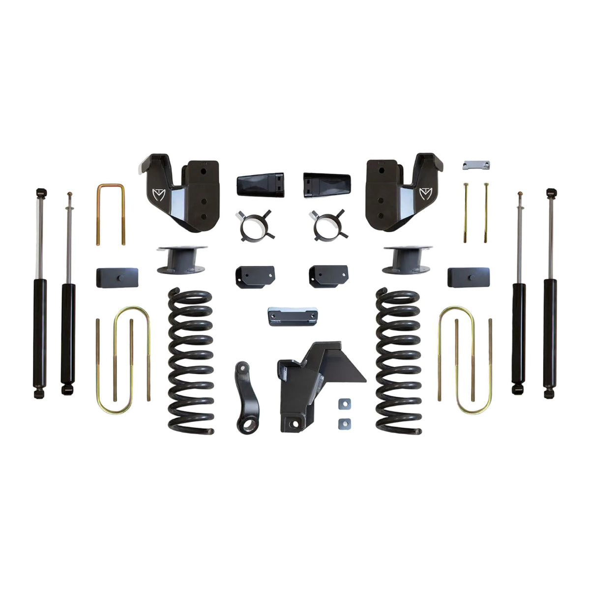 MaxTrac lift kit with diesel coils radius arm brackets and shocks | Max Trac Ram 3500 air ride suspension lift | Ram 3500 6 inch lift kit with MaxTrac shocks