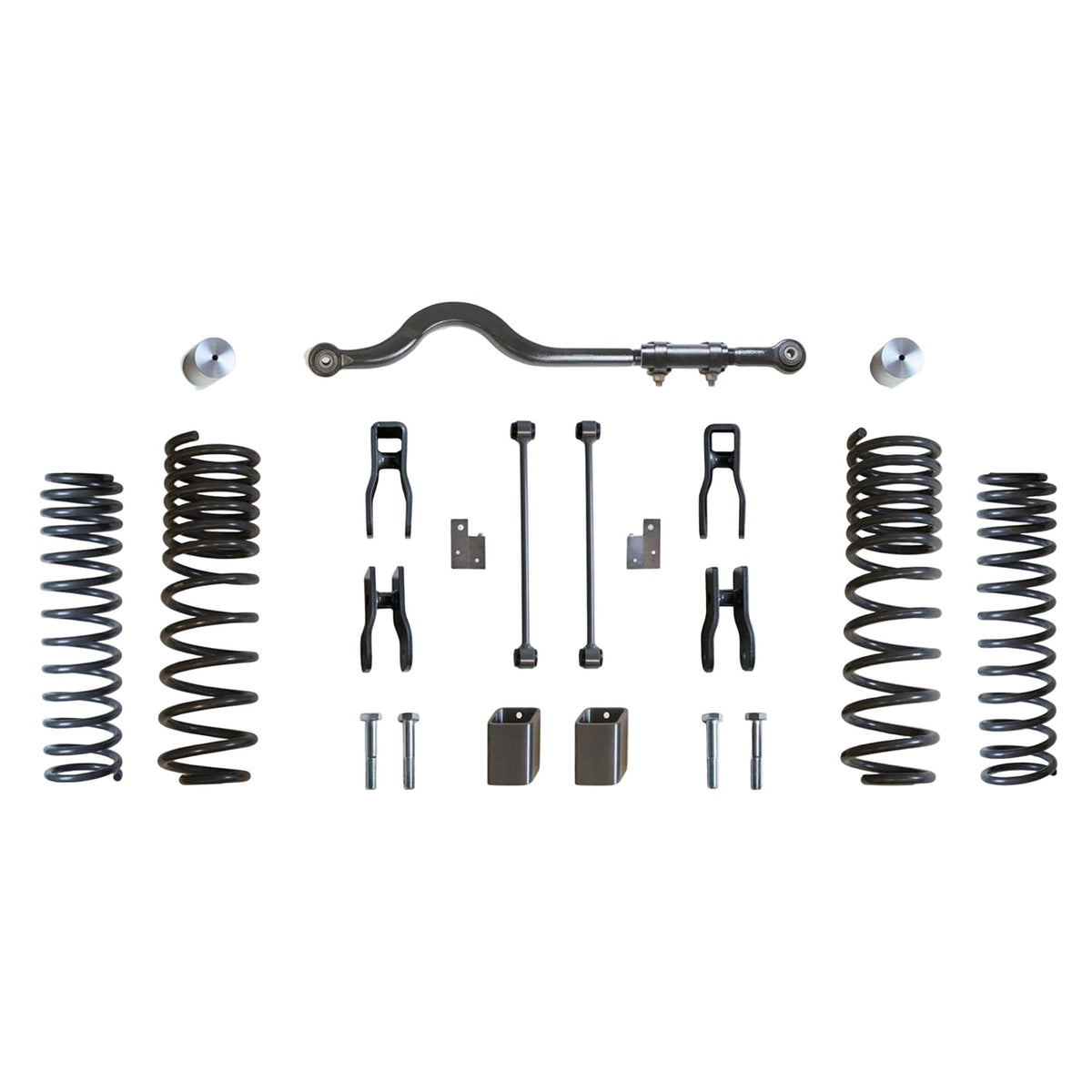 2020-2026 Gladiator Mojave 3 front 1 rear suspension lift | MaxTrac Mojave front rear coil spring lift kit | Gladiator Mojave lift with track bar sway links and shock extenders | MaxTrac K949931M lift kit for up to 37 inch tires