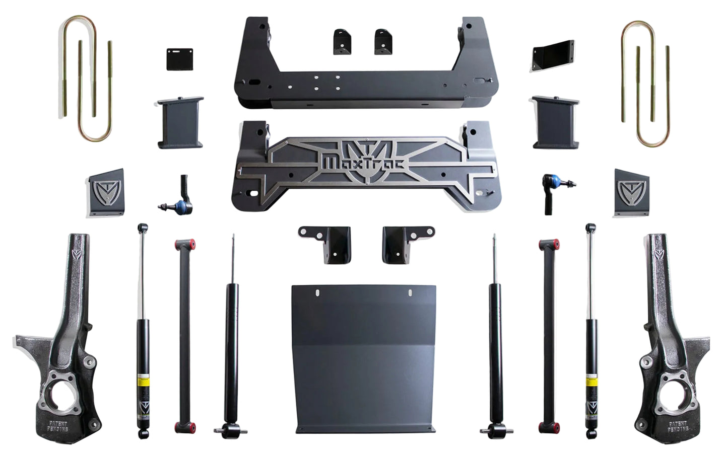 MaxTrac GM 1500 crossmember lift kit | K950275 Silverado Sierra suspension lift | GM 1500 lift kit for 37 inch tires
