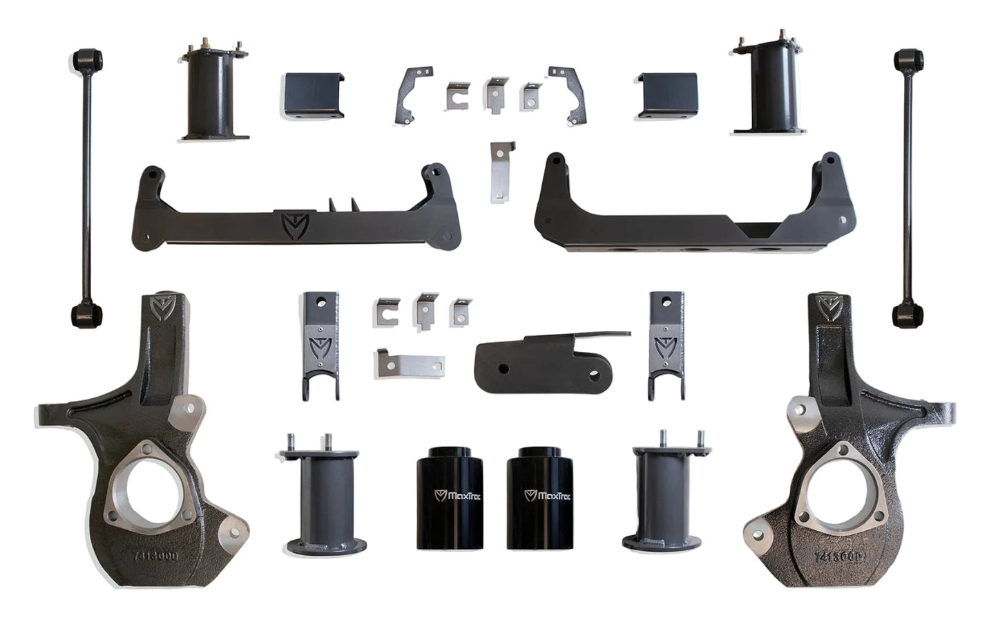 MaxTrac GM SUV crossmember lift with steering knuckles | Chevrolet Tahoe GMC Yukon 7 inch suspension lift kit | Max Trac K951275 lift kit