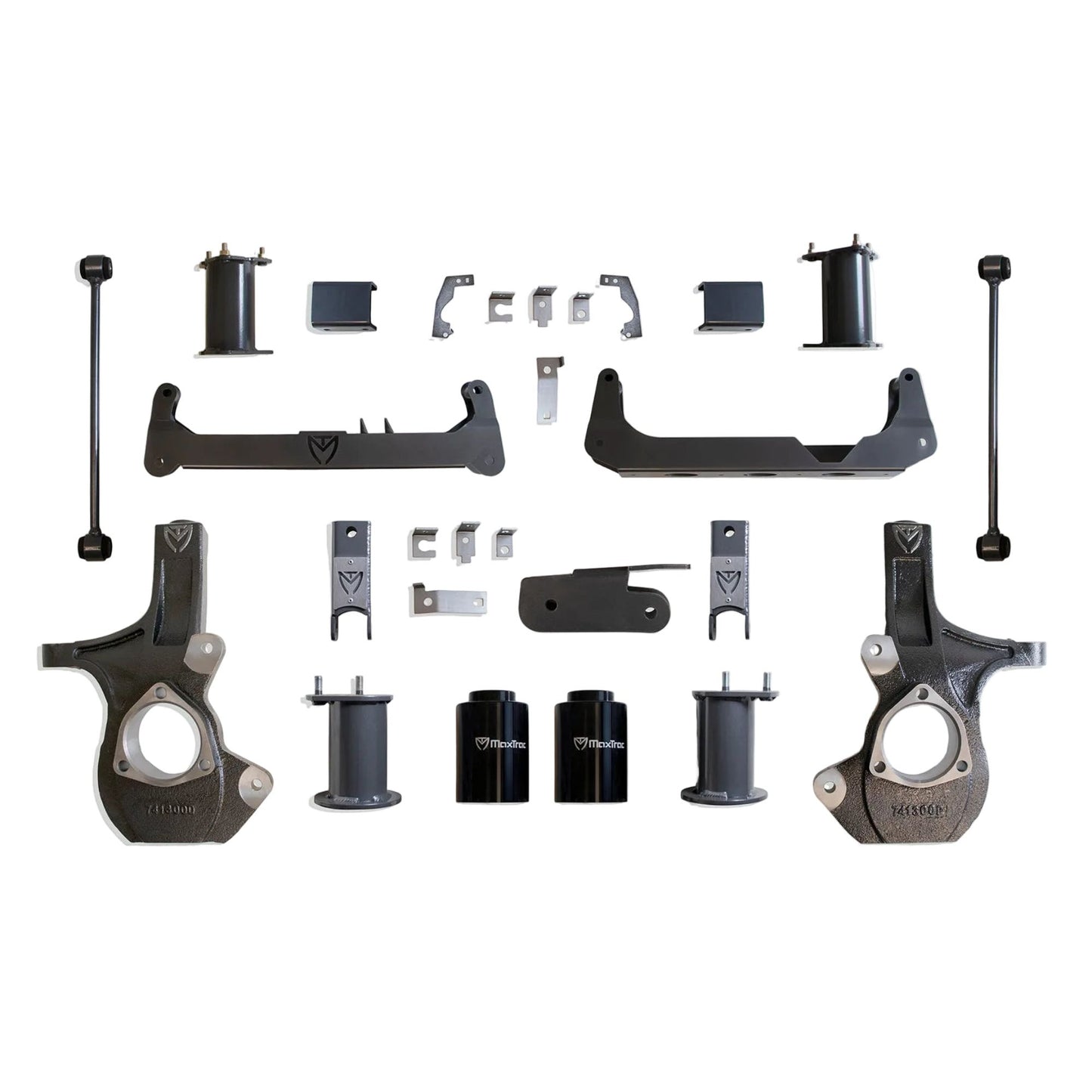 MaxTrac GM SUV crossmember lift with steering knuckles | Chevrolet Tahoe GMC Yukon 7 inch suspension lift kit | Max Trac K951275 lift kit