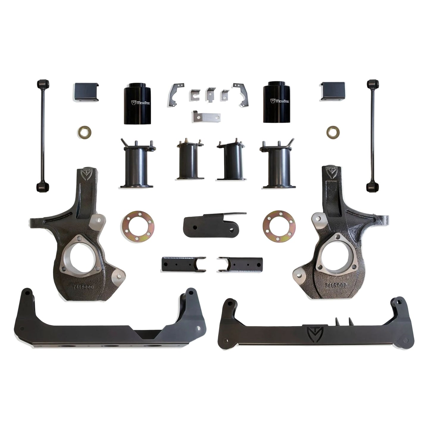 MaxTrac GM SUV crossmember lift with steering knuckles | Chevrolet Tahoe GMC Yukon 7 inch suspension lift kit | Max Trac K951675 lift kit