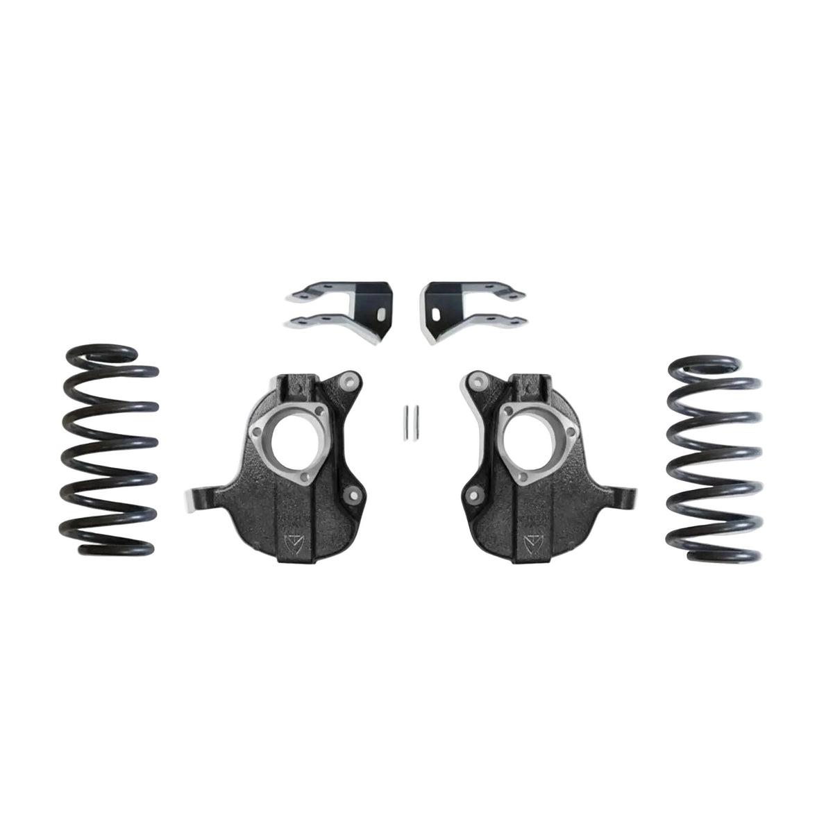 Tahoe Suburban lowering spindles and rear coils | Yukon XL drop kit with shock extenders and sensor rods | MaxTrac GM SUV 2WD 4WD non MagneRide suspension kit | Tahoe Yukon lowring suspention spindel kit