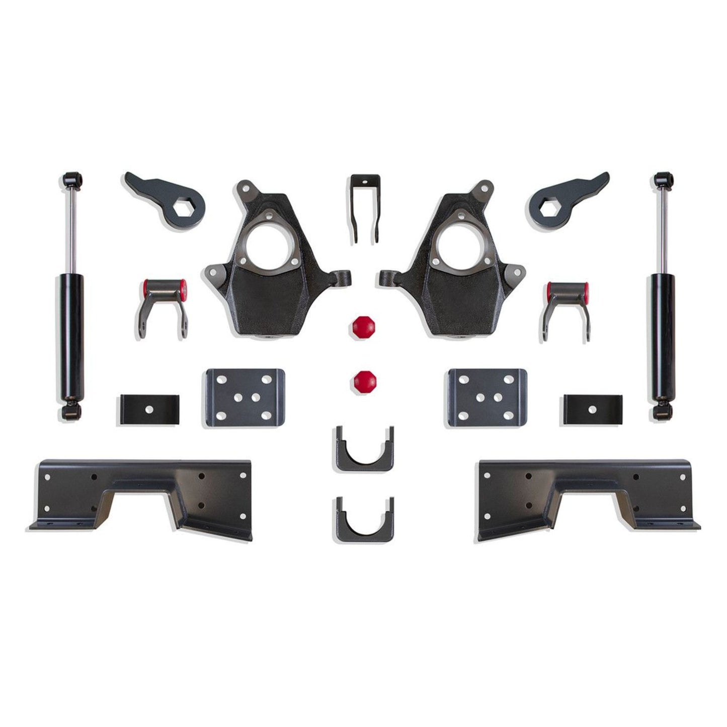 MaxTrac KS330935T 3/5 lowering kit with torsion keys, spindles, flip kit, shackles, C-notch, and shocks for 1999–2006 Silverado & Sierra 1500 w/ torsion key front