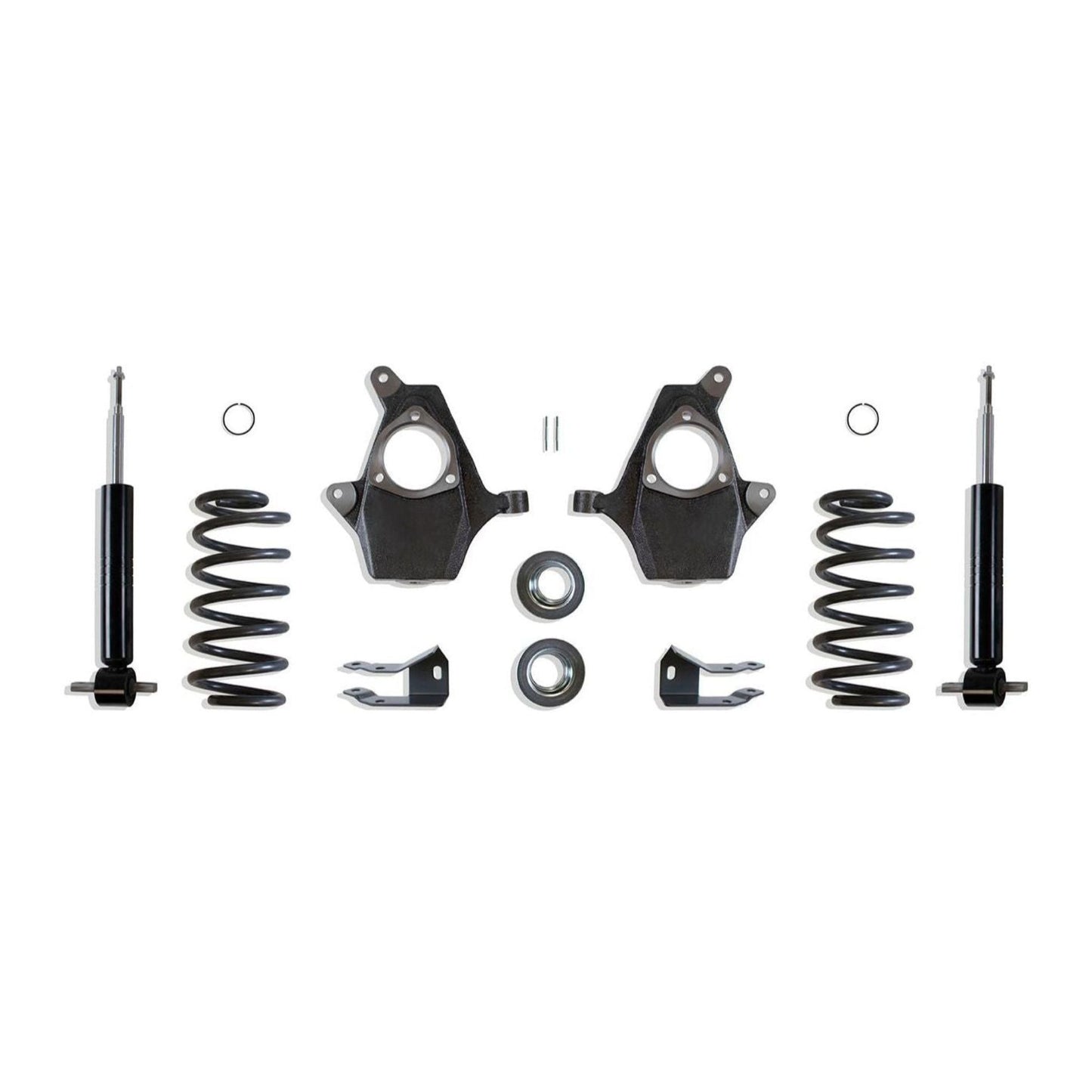 MaxTrac KS331234S 3/4 drop kit with front struts, spindles, rear coils, shock extenders & sensor rods for 2007–2014 Tahoe, Suburban, Yukon, Avalanche 1500