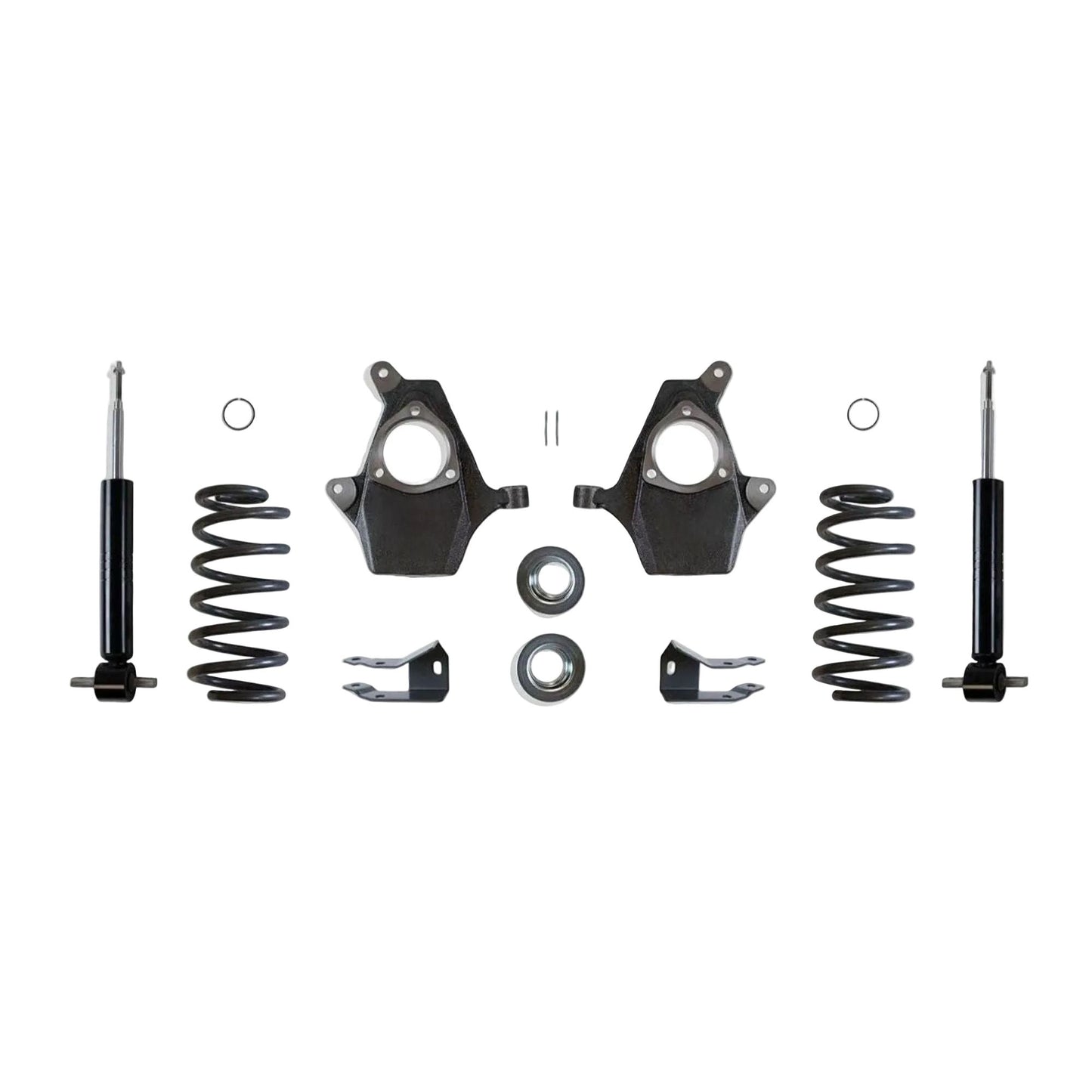 MaxTrac KS331234S 3/4 drop kit with front struts, spindles, rear coils, shock extenders & sensor rods for 2007–2014 Tahoe, Suburban, Yukon, Avalanche 1500