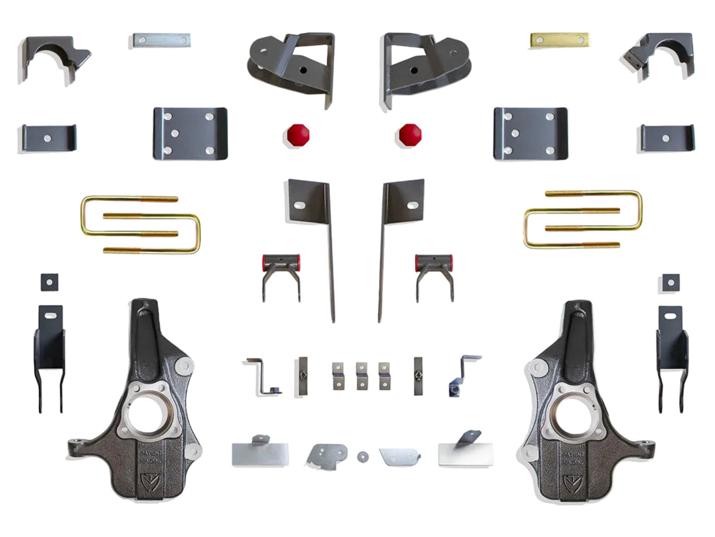 MaxTrac lowering spindles flip kit shackles hangers | Silverado Sierra Adaptive Ride lowering suspension kit | Max Trac 2 inch 4 inch lowering kit
