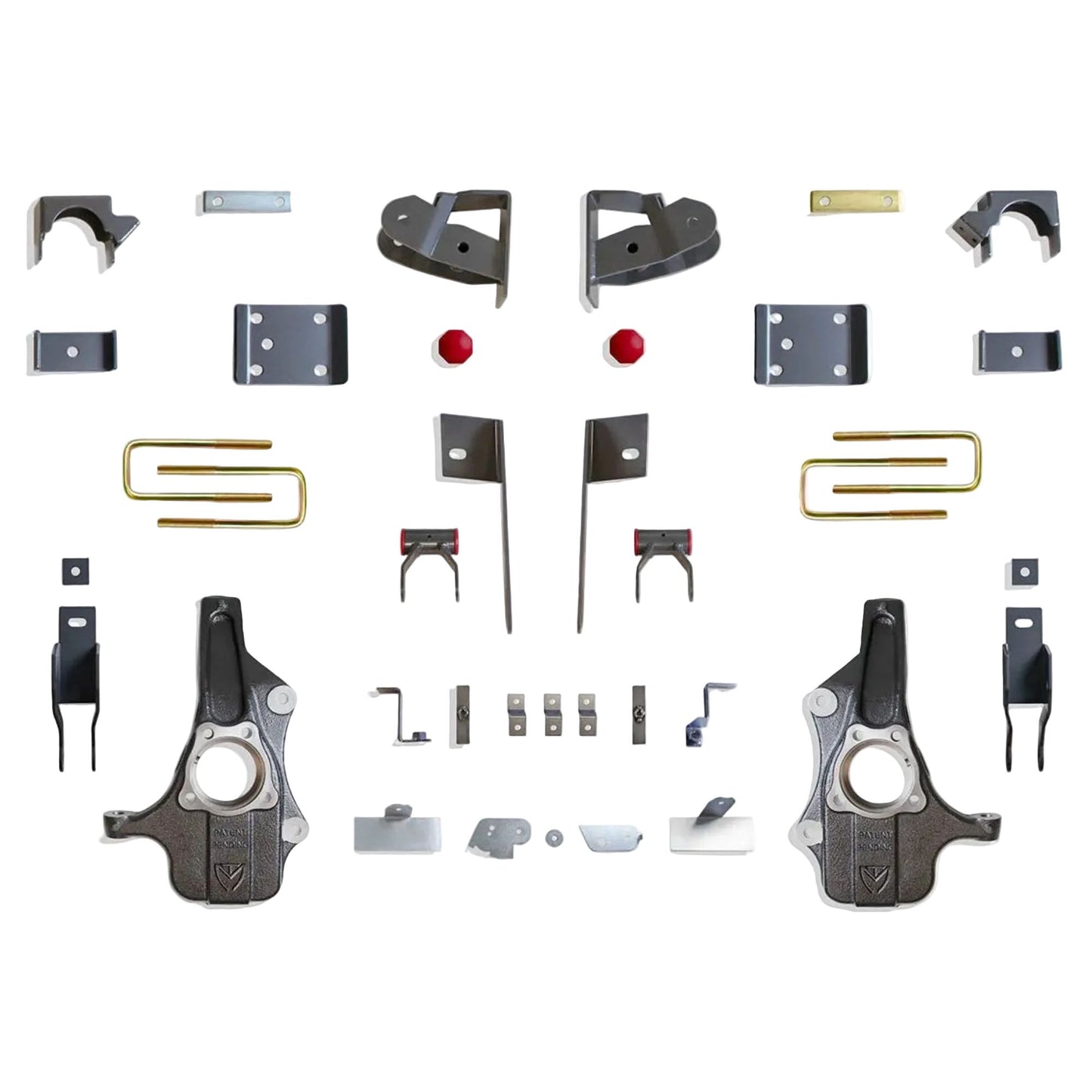 MaxTrac lowering spindles flip kit shackles hangers | Silverado Sierra Adaptive Ride lowering suspension kit | Max Trac 2 inch 4 inch lowering kit
