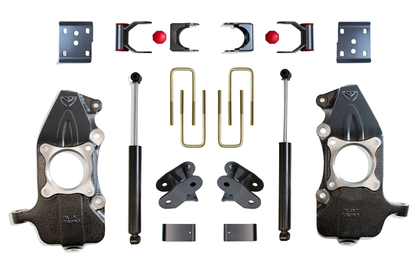 F-150 lowering spindle and flip kit | MaxTrac F-150 rear drop suspension | KS334124-4 Ford F150 lowering kit