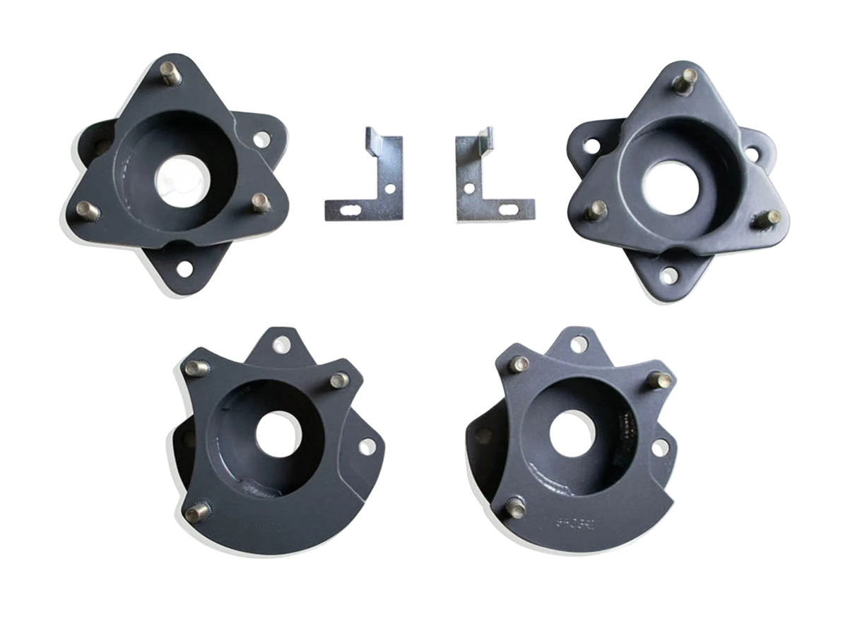 2021-2026 Tahoe Suburban Yukon MagneRide strut spacers | MaxTrac front rear strut spacers with sensor provisions | GM SUV 3 front 2 rear MagneRide leveling kit | MaxTrac MP880832MR lift for up to 35 inch tires