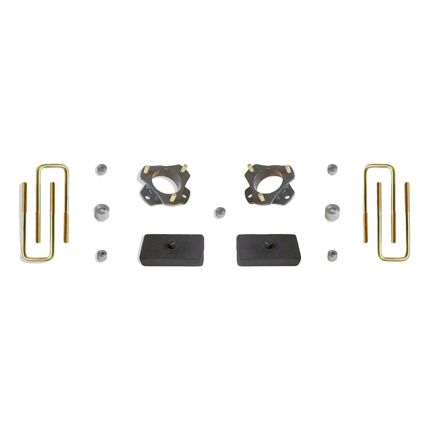 2005-2023 Tacoma 2.5 inch front and 1 inch rear lift | Toyota Tacoma strut spacers diff drop blocks and U-bolts | MaxTrac Tacoma 4WD suspension leveling kit for 32 inch tires | Toyota Tocoma levling suspention kit with diff drop