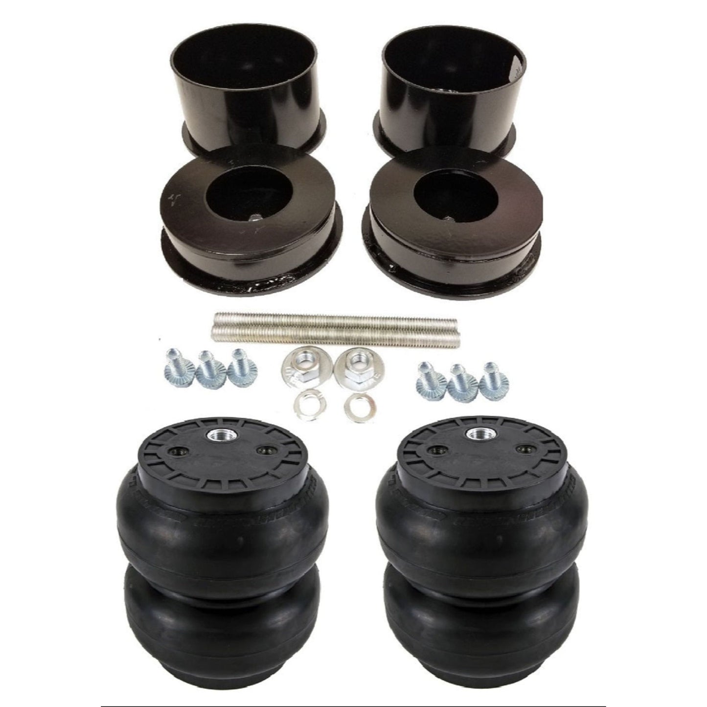 Rear airmaxxx bolt on air bag brackets & Slam bags for 1978-88 GM G-Body suspension