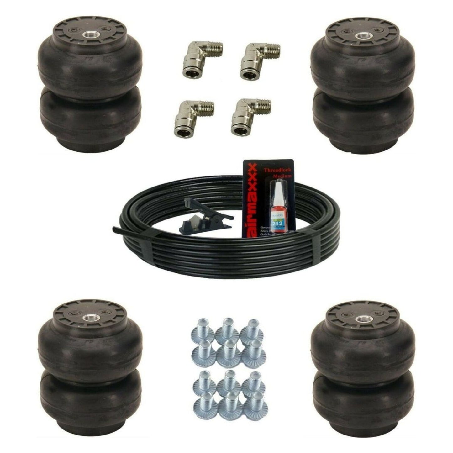Slam Specialties ss5 ss6 ss7 ss8 Air Ride Suspension Bags 3/8 hose & Brass Fittings