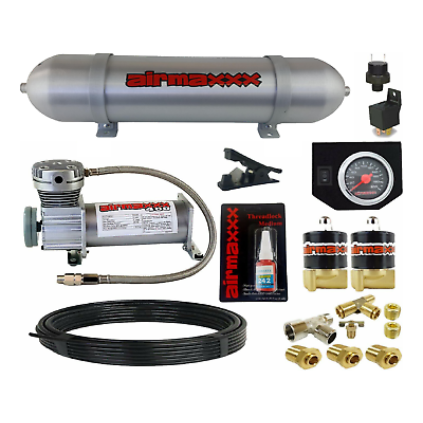 black Level Tow Assist in Cab Air Control On Board Air Management 1/4 inch Valve