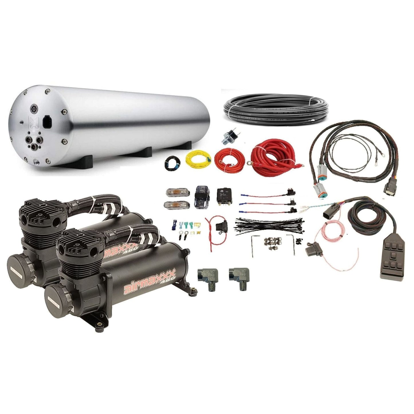 accuair endo vt manual air management setup | endo vt valve integrated tank 480 black air ride install
