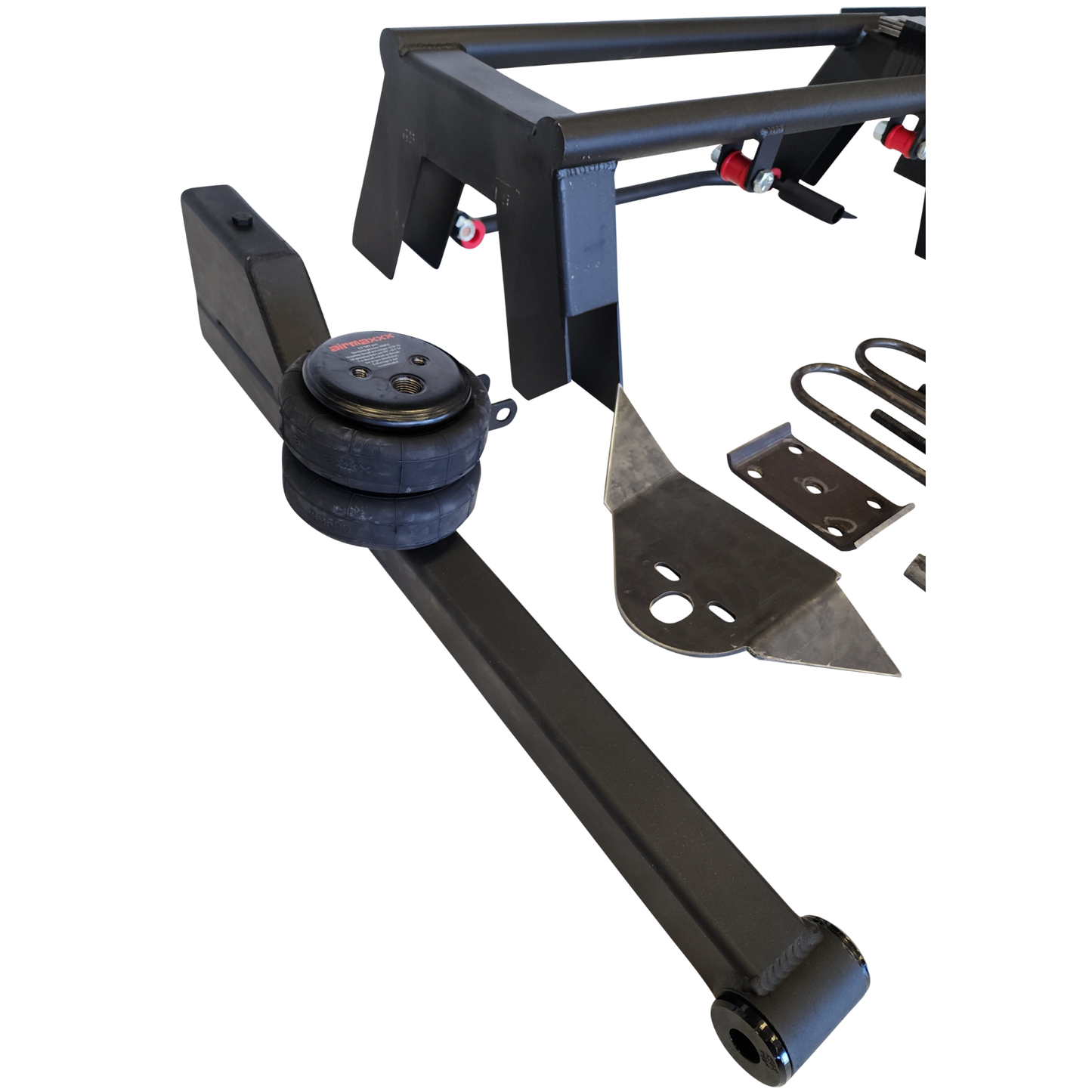 airmaxxx 2500 and maxtrac shocks Complete Ekstensive Metal Works Rear Air Suspension Kit for 1973–87 Chevy C10