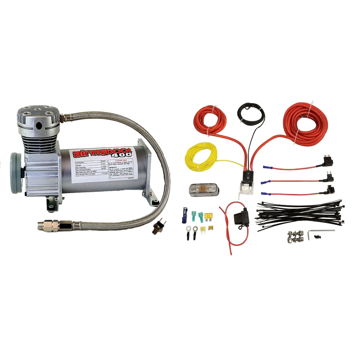 airmaxxx single 400 pewter compressor wire install kit AM-WK1