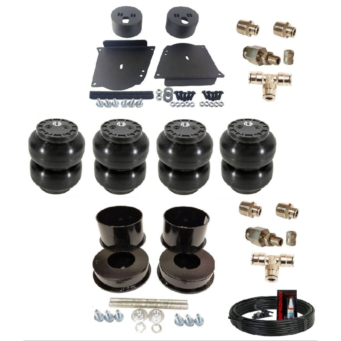 airmaxxx B-Body air bag suspension kit with Slam bags and fittings