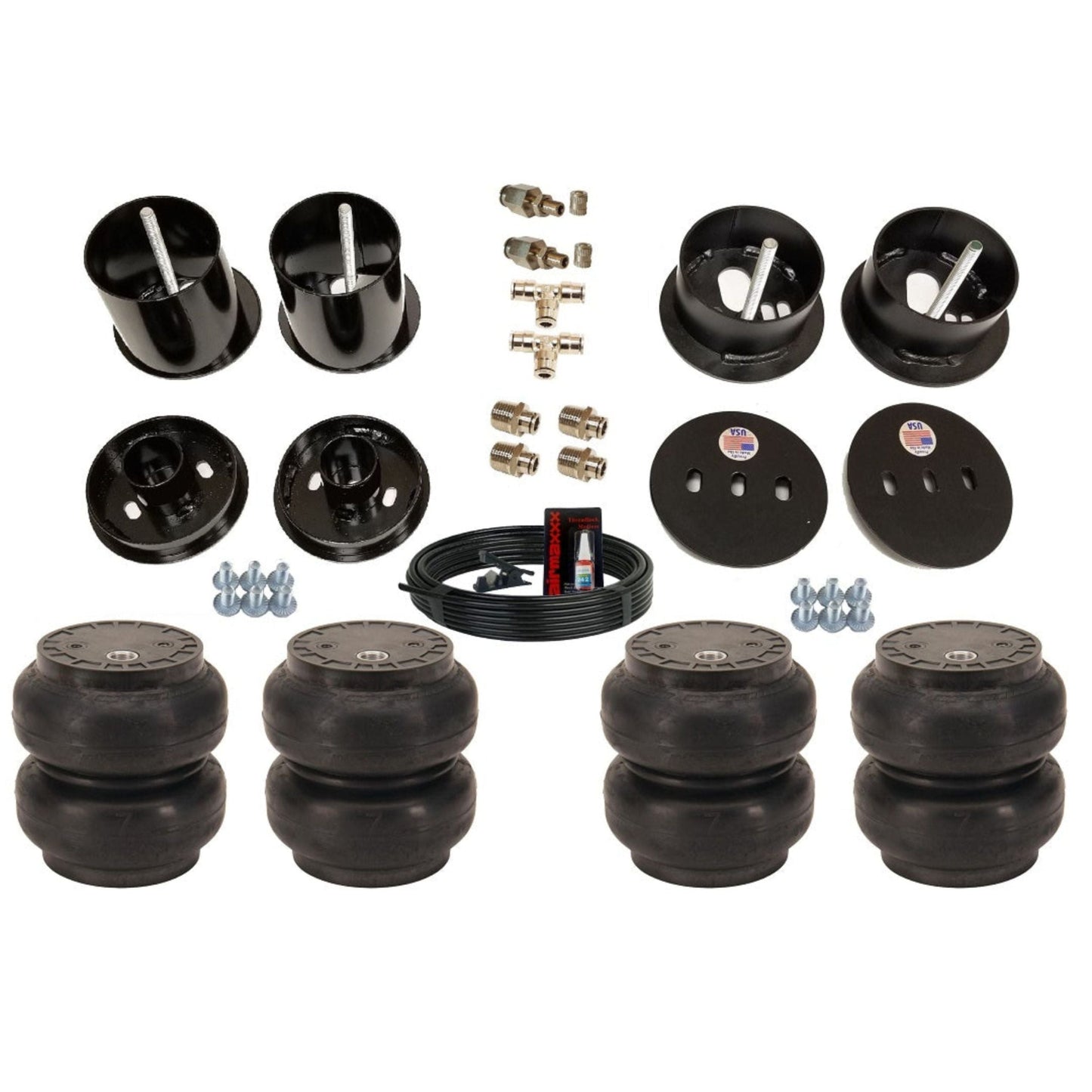 airmaxxx Cadillac 1961-62 front and rear air suspension kit with Slam bags