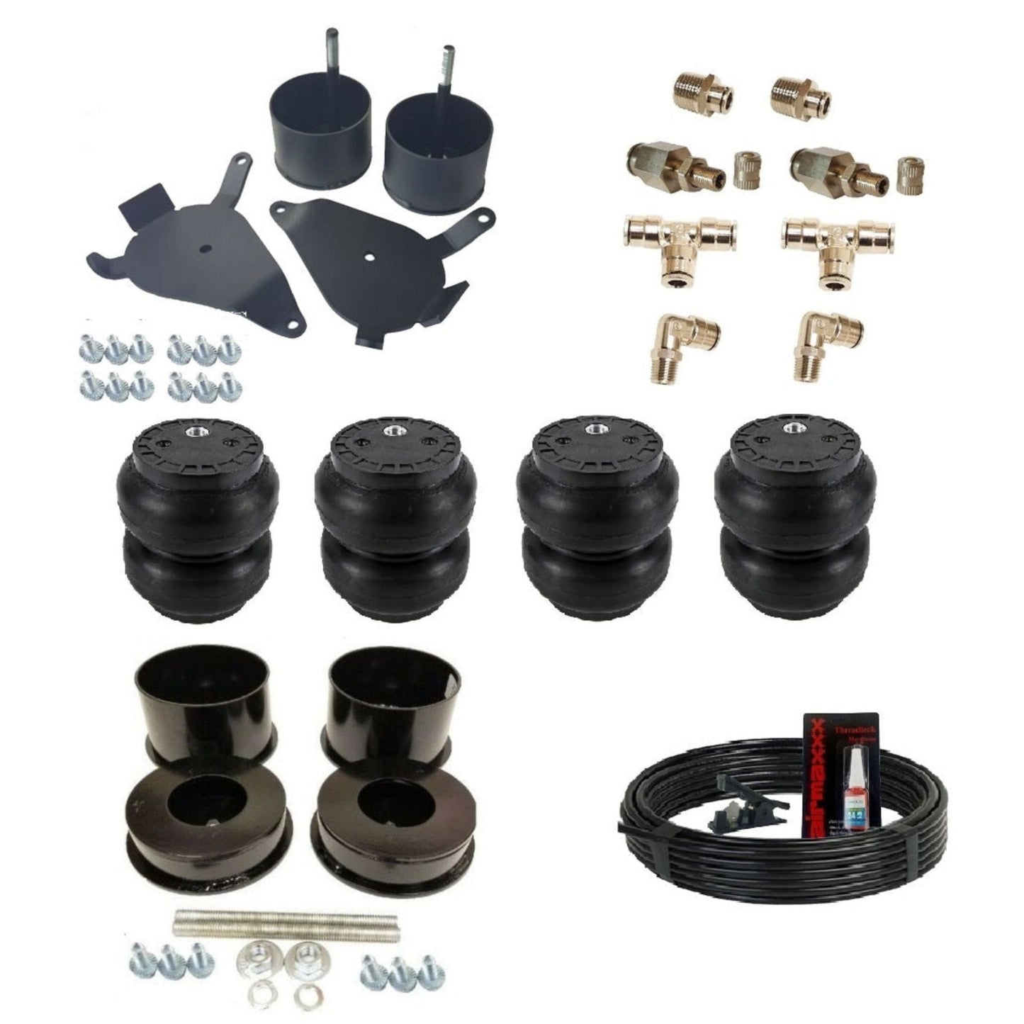 airmaxxx G-Body 1982-88 front and rear Slam air bag bracket inflation kit