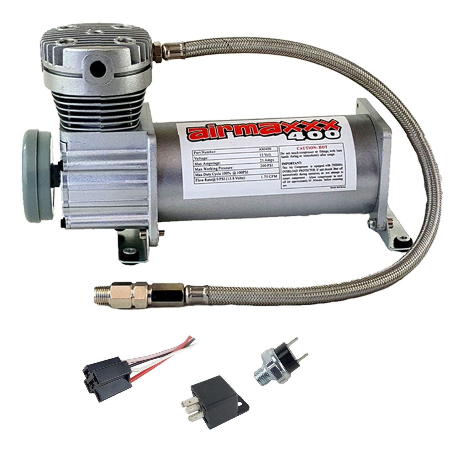 airmaxxx Pewter 400 air compressor 200 PSI