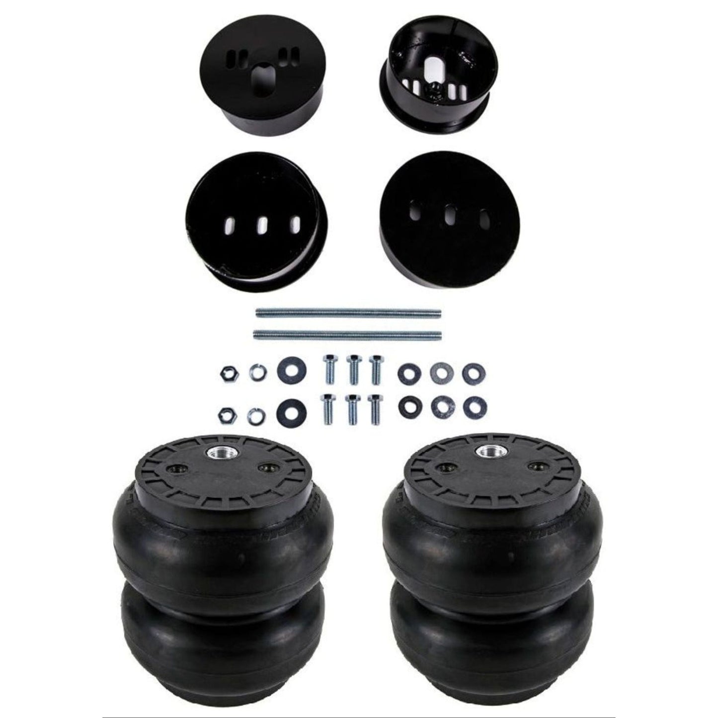 airmaxxx rear bolt on air bag mounting brackets & Slam bags fits 1958-60 Cadillac DeVille CAD-58-60-R-ss7