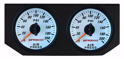 3/8" Air Suspension Kit Chrome 480 X4 Air Manifold w/Gauges Fits 1963-64 Cadillac