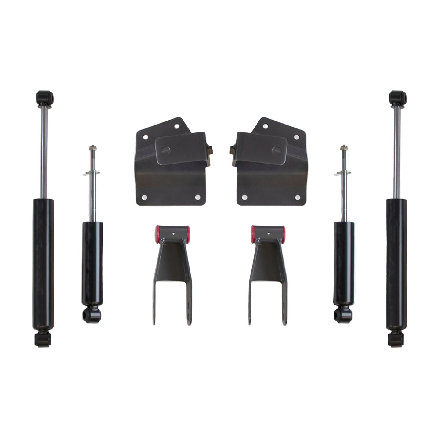 4 inch rear drop kit for gmc sierra 2wd | silverado hanger and shackle lowering setup
