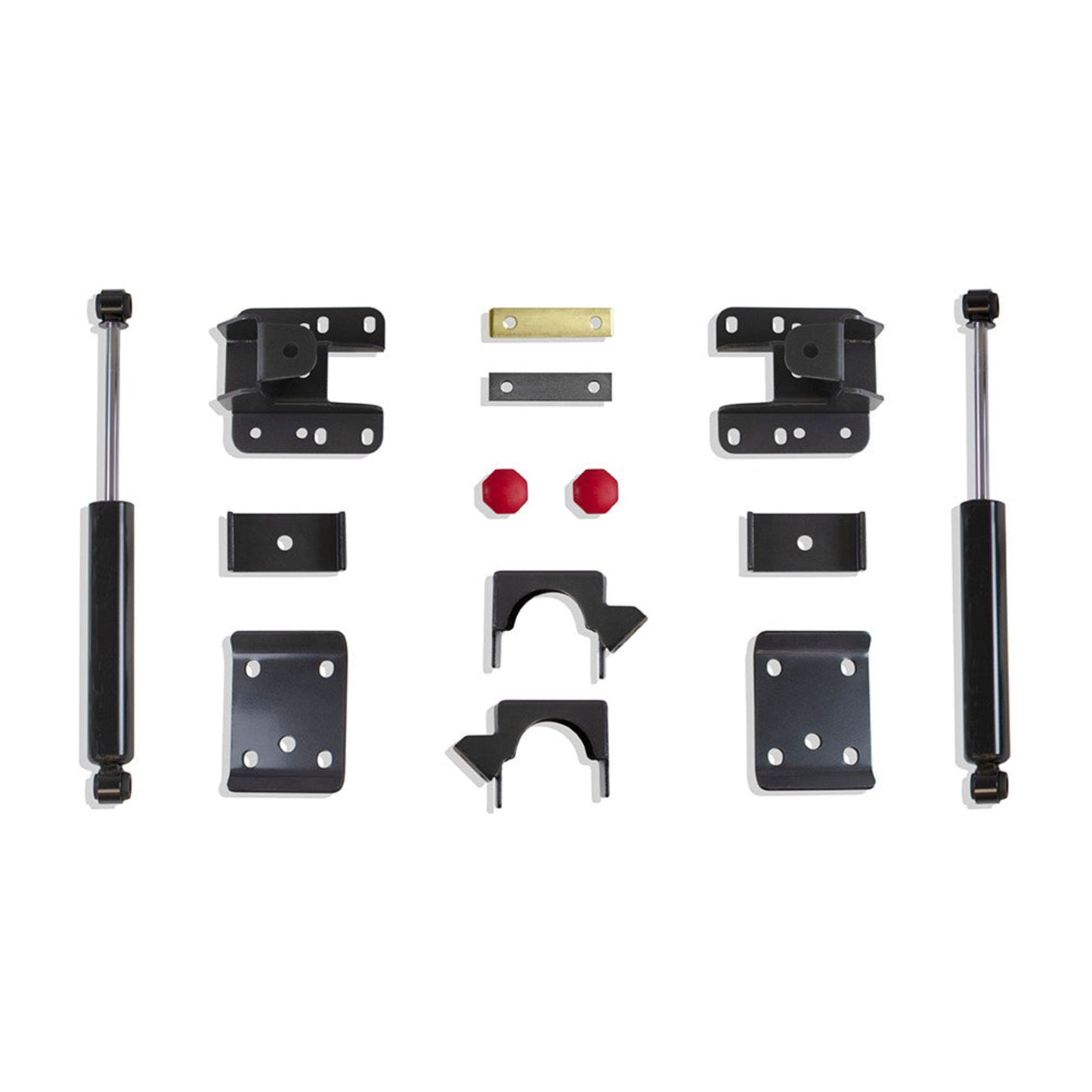 adjustable 5 to 6 inch rear drop kit for sierra | silverado rear flip kit with shocks | maxtrac lowering hangers and bump stops