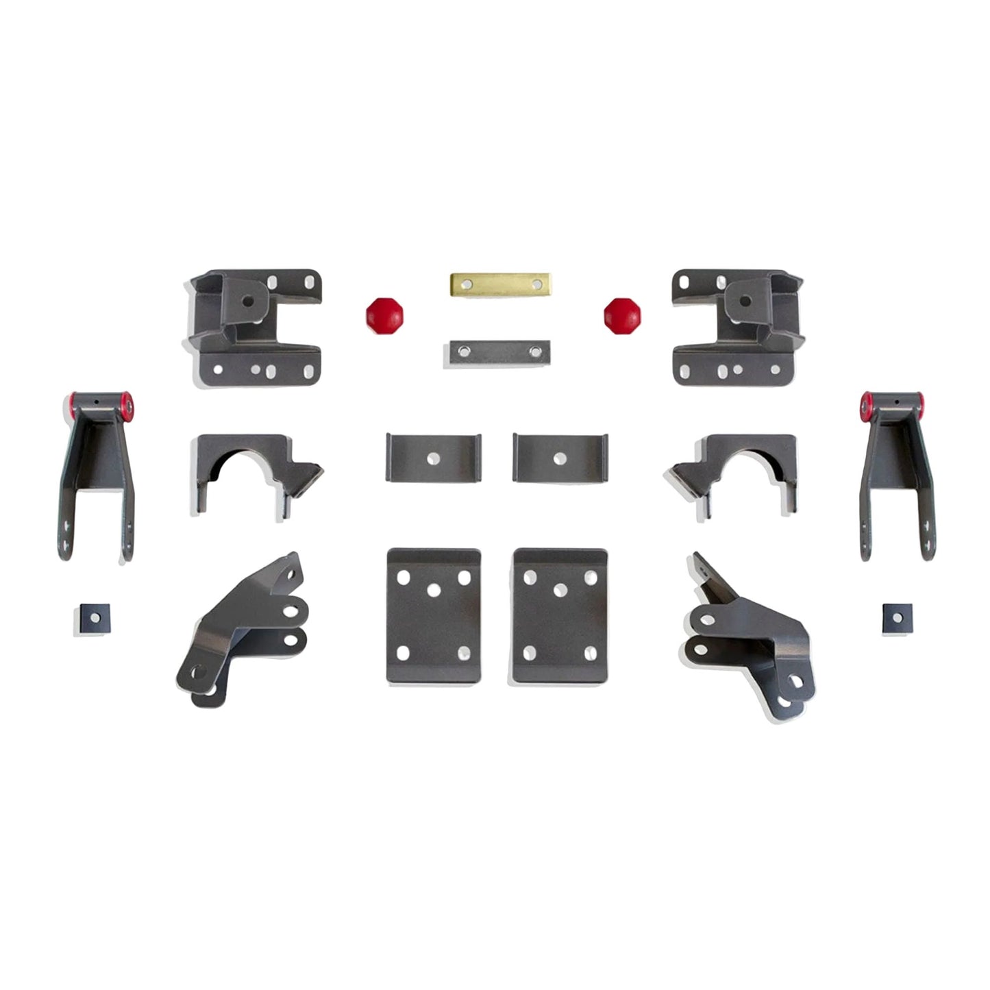 adjustable rear drop kit for gmc sierra | silverado rear flip kit with shackles | maxtrac lowering hangers and shock extenders