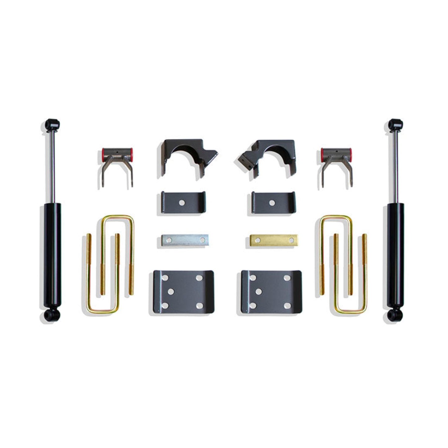 silverado 6 inch rear drop setup | sierra rear suspension lowering kit | maxtrac flip kit with rear shocks | lowered silverado rear stance