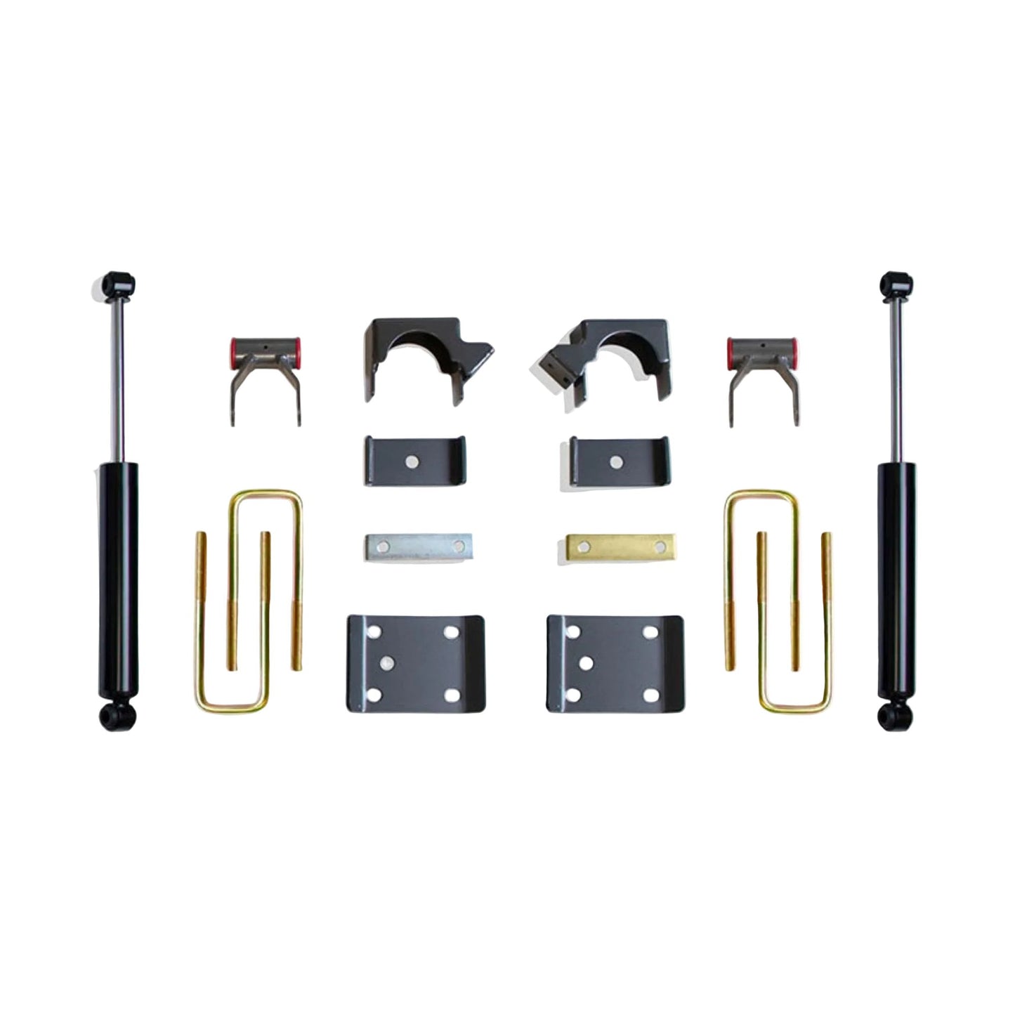 silverado 6 inch rear drop setup | sierra rear suspension lowering kit | maxtrac flip kit with rear shocks | lowered silverado rear stance