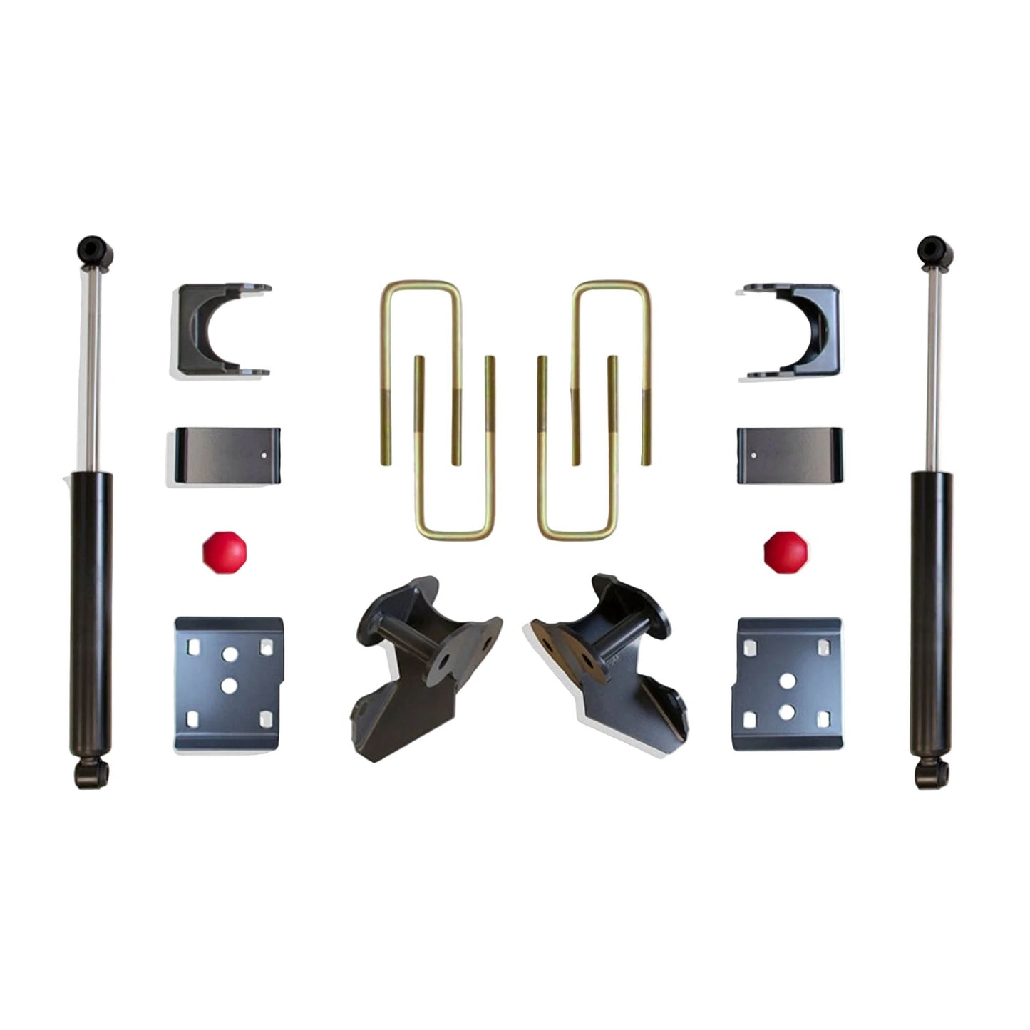 ford f150 rear lowering setup | rear drop kit for f150 | lowered ford truck suspension | maxtrac rear flip kit | lowered 4wd f150 stance
