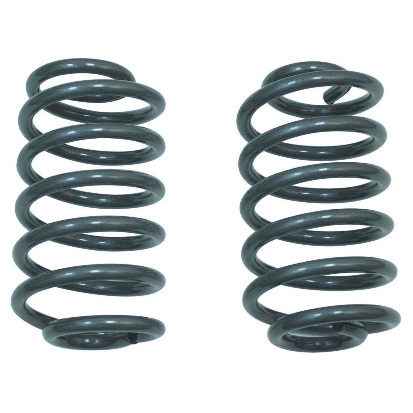 tahoe rear drop springs | 4 inch lowering coils for yukon | lowered gm suv suspension | maxtrac rear lowering springs | grey powdercoat drop coils