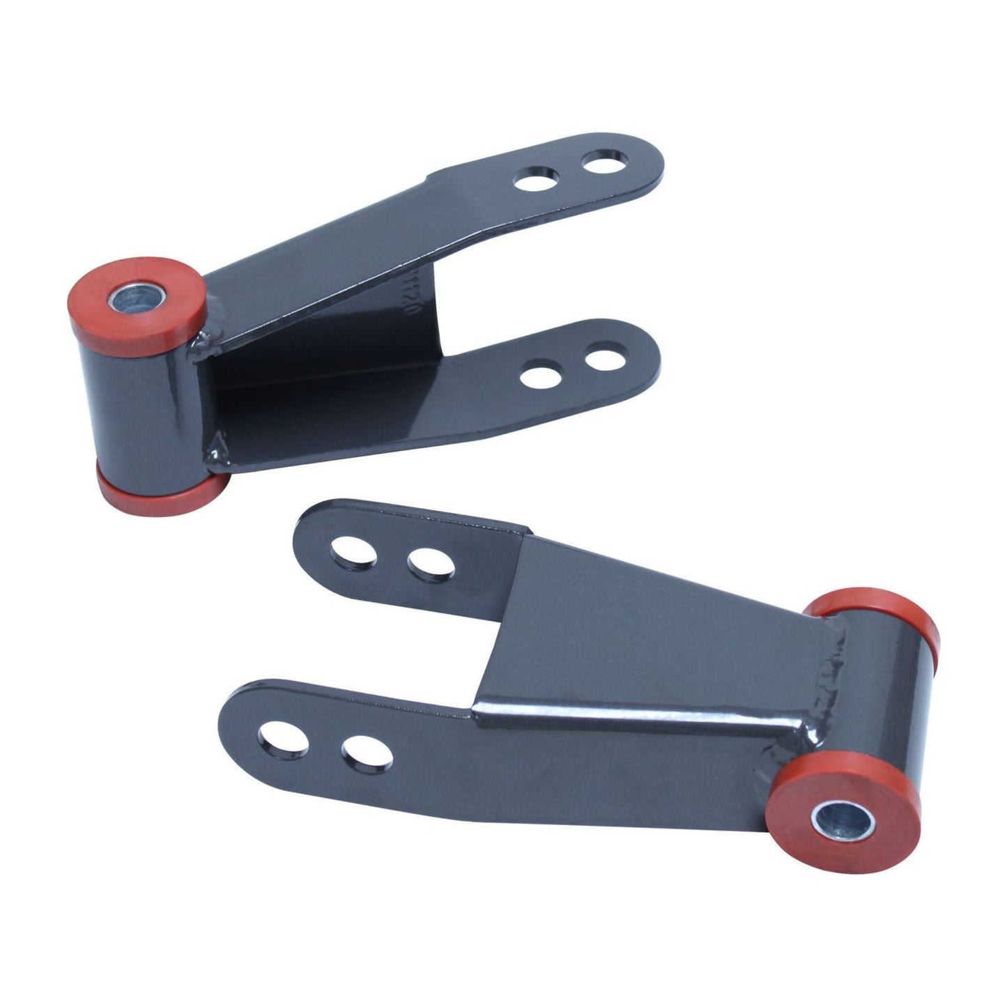 obs ford f150 rear drop shackles | ford truck suspension lowering kit | rear suspension lowering hardware | urethane bushing shackles | lowered f150 suspension upgrade