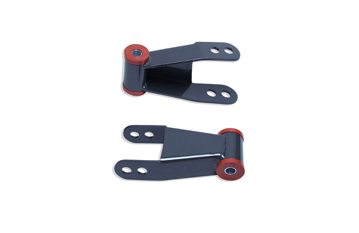 c10 rear drop shackles | squarebody suspension lowering kit | chevy truck rear lowering hardware | gmc c10 suspension upgrade | urethane bushing lowering shackles