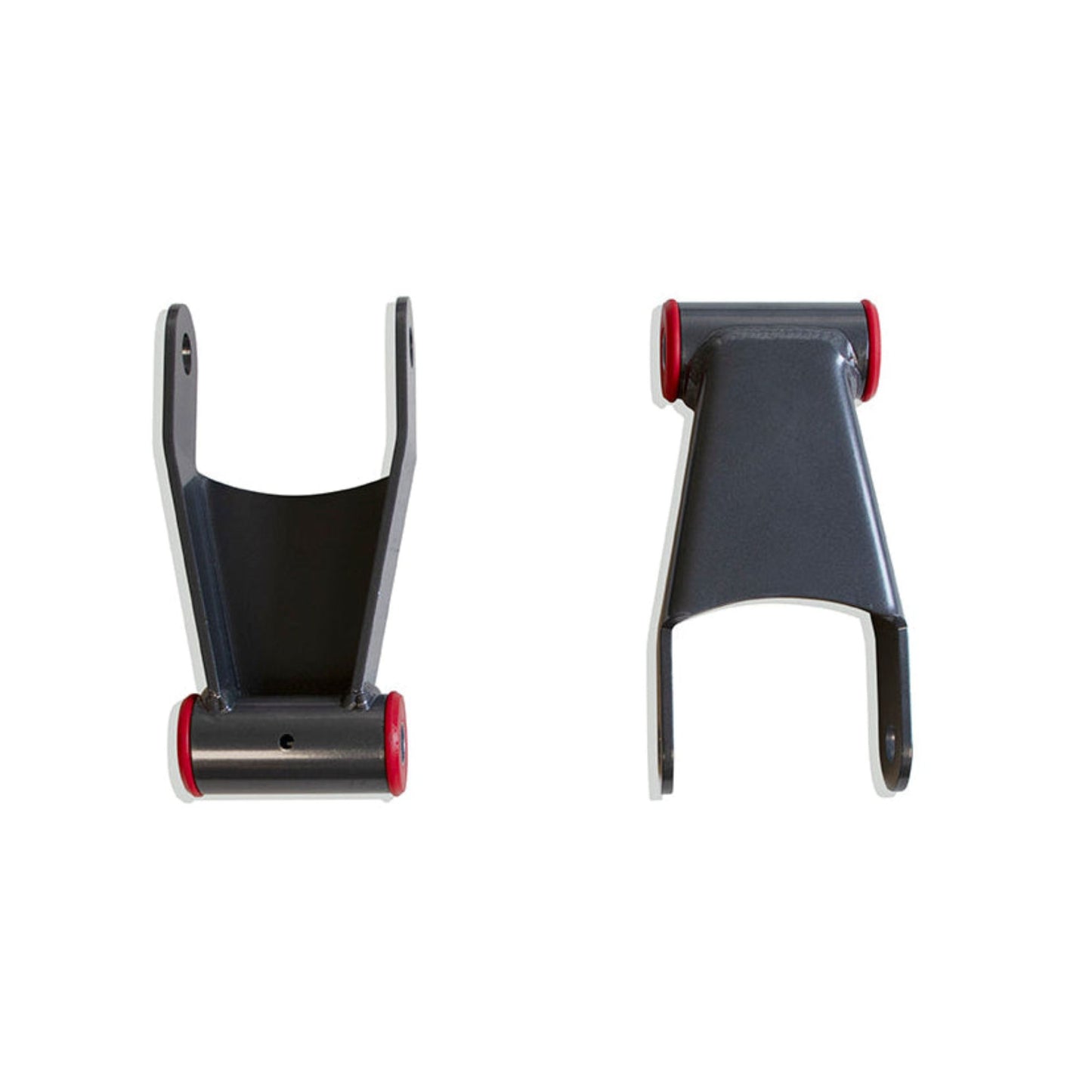 ford f250 rear drop shackles | ford f350 suspension lowering kit | super duty rear lowering hardware | 2 inch rear drop shackles | urethane bushing suspension upgrade