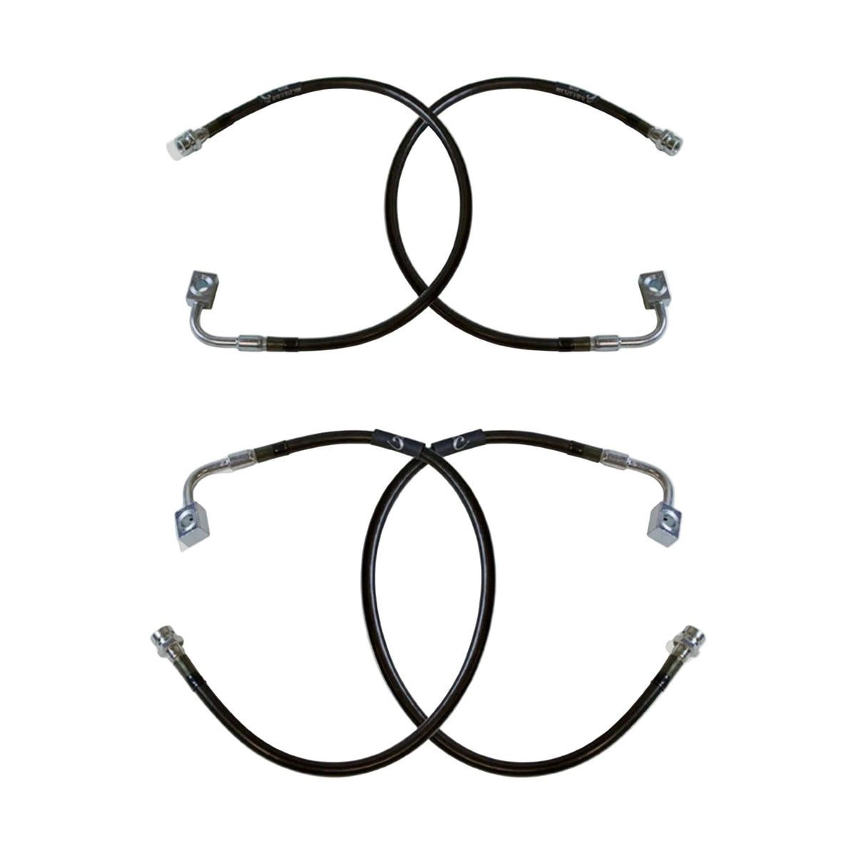 stainless steel braided brake line kit 2007 2018 jeep jk | front rear extended brake hoses for lifted jeep | dot compliant jeep wrangler brake line upgrade