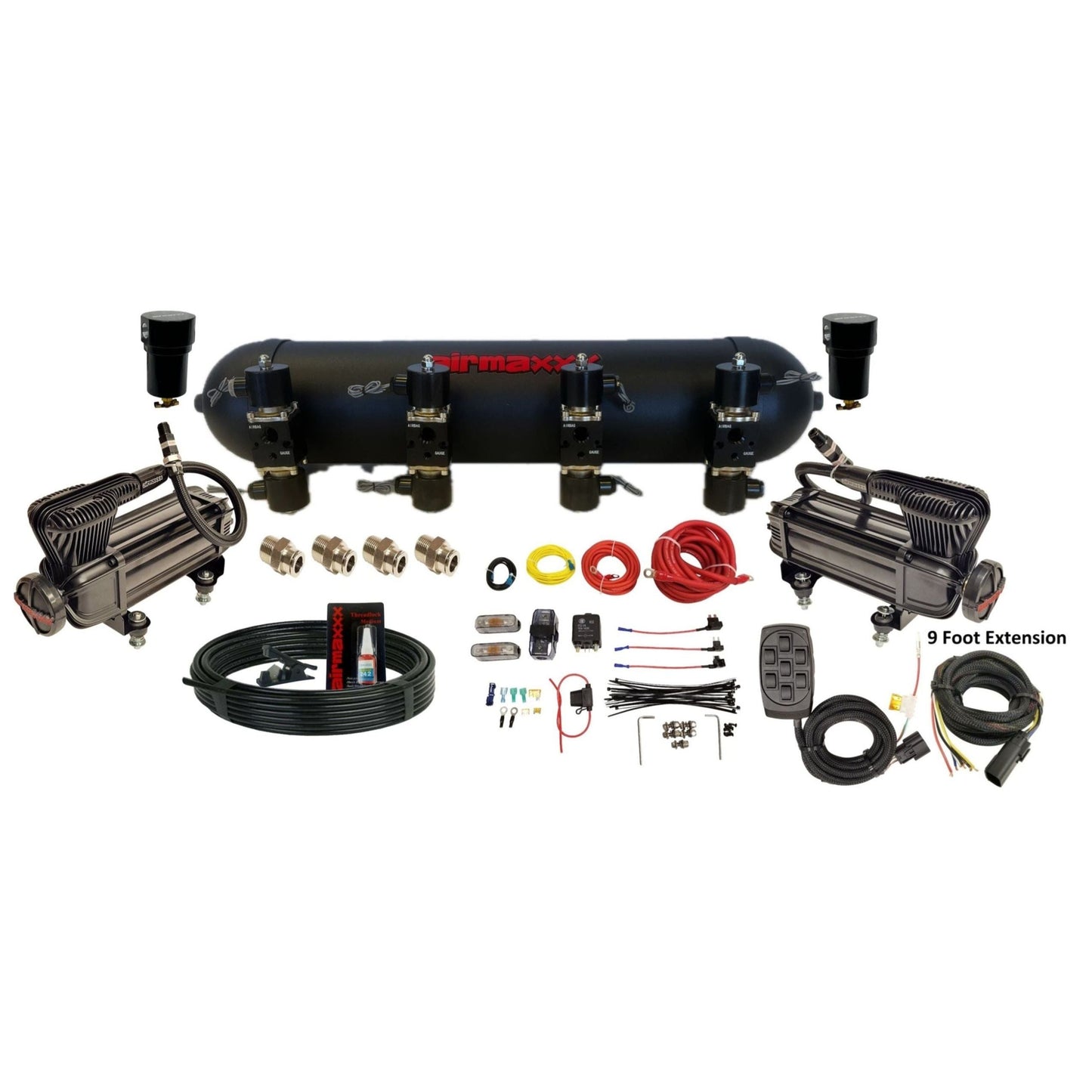 airmaxxx complete air management setup with x7 controller 7 switch box