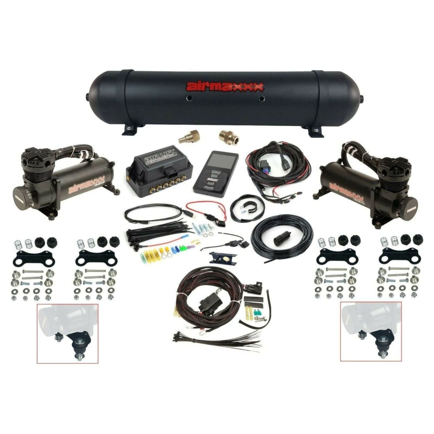 3P Air Lift 27680 1/4" & airmaxxx 480 black Air Compressors & Tank
