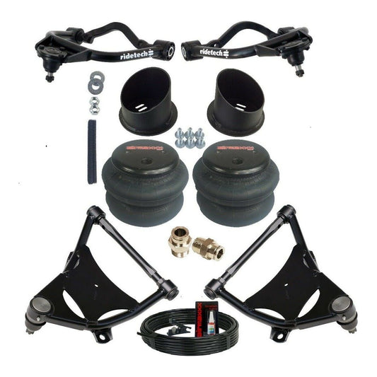 Front Air Suspension System Includes RideTech StrongArms & 2600 Air Bags Fits 1958-64 GM Cars