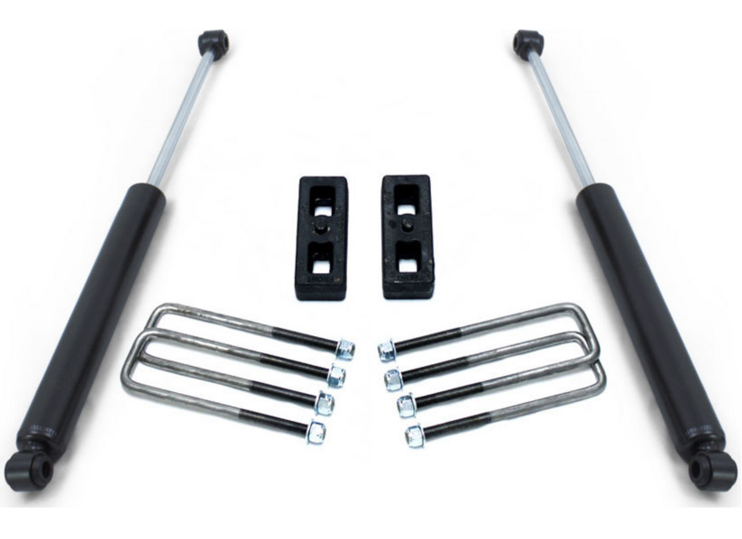 Rear lift blocks and U bolts | MaxTrac 2650LL-4 rear shocks | Completes 3 inch lift kit | Suspension upgrade
