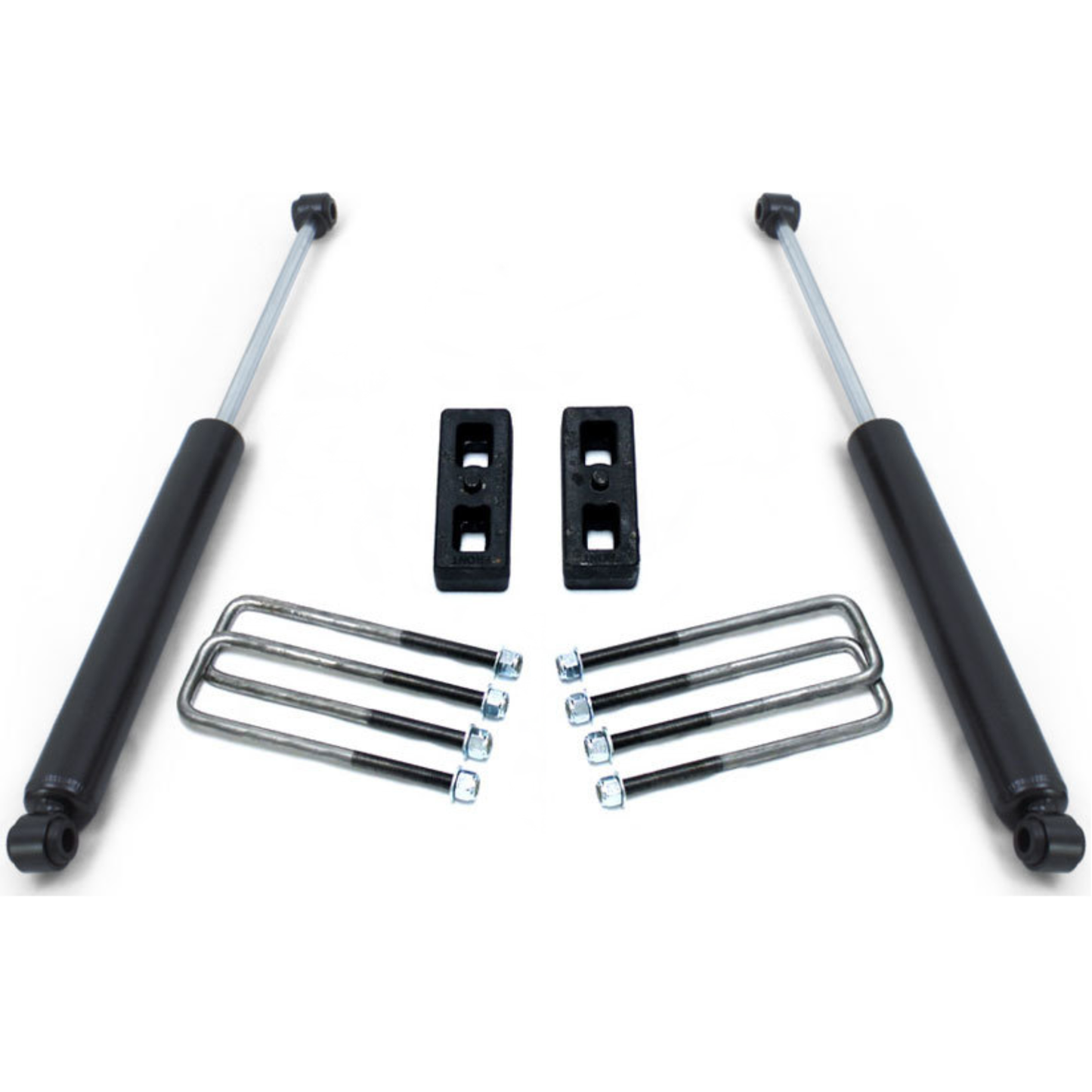 Rear lift blocks and U bolts | MaxTrac 2650LL-4 rear shocks | Completes 3 inch lift kit | Suspension upgrade