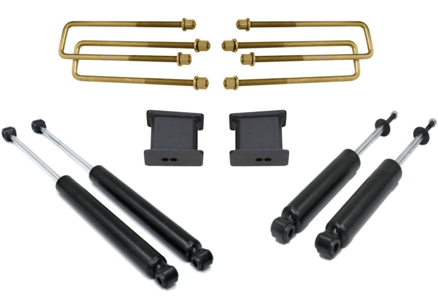 Completes 5 inch lift kit | Rear lift blocks and U bolts | MaxTrac suspension upgrade | Fits 2007 Classic